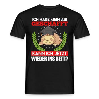 Les diplômés du secondaire ont passé mes A-levels drôle - T-shirt homme - noir - Devant - AI Model Male 178 light (178cm)