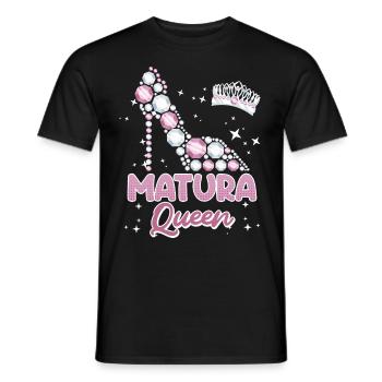 Matura Queen 2024 high school graduate - Men's T-Shirt - black - Front - AI Model Male 178 light (178cm)