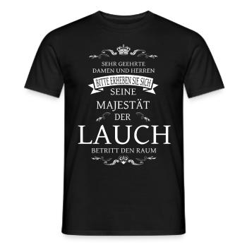 Sa Majesté le Poireau entre dans la pièce - T-shirt homme - noir - Devant - AI Model Male 178 light (178cm)