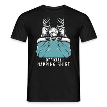 Wendigo Official Napping Shirt - Men's T-Shirt - black - Front - AI Model Male 178 light (178cm)