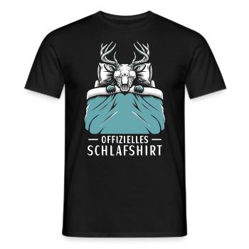 Official Sleep Shirt Wendigo - Men's T-Shirt - black - Front - AI Model Male 178 light (178cm)