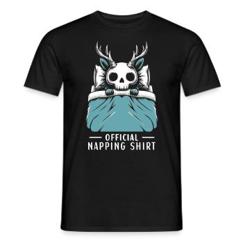 Wendigo Official Napping Shirt - Men's T-Shirt - black - Front - AI Model Male 178 light (178cm)