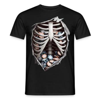 Casino with passion - Men's T-Shirt - black - Front - AI Model Male 178 light (178cm)