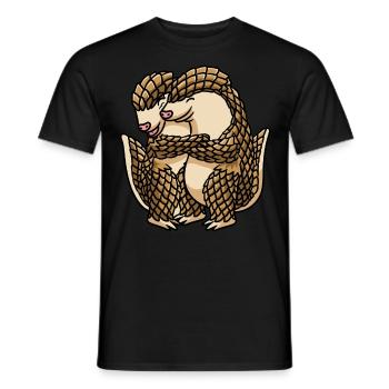 Schuppentiere Liebhaber Tannenzapfentiere - Männer T-Shirt - Schwarz - Vorne - AI Model Male 178 light (178cm)