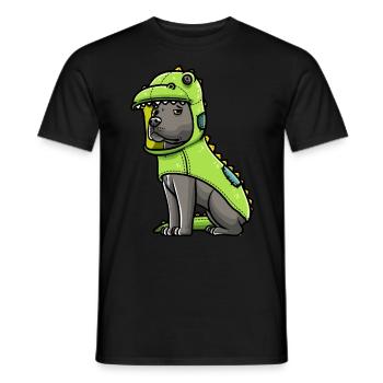 Staffordshire Bull Terrier Dog In - Men's T-Shirt - black - Front - AI Model Male 178 light (178cm)