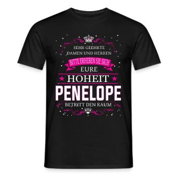 Son Altesse Pénélope entre dans la pièce - T-shirt homme - noir - Devant - AI Model Male 178 light (178cm)