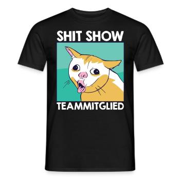 Mitarbeiter Verrückt Shit Show Teammitglied - Männer T-Shirt - Schwarz - Vorne - AI Model Male 178 light (178cm)