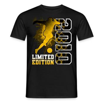 2010 Année de naissance Anniversaire Football - T-shirt homme - noir - Devant - AI Model Male 178 light (178cm)