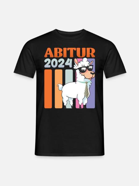 High School Diploma 2024 Llama High School Graduates Graduation - Men's T-Shirt - black
