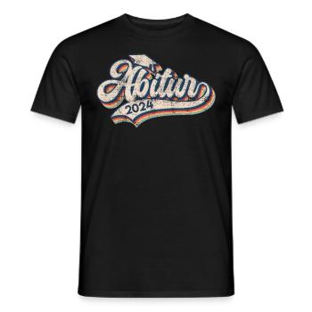 ABI 2024 Certificat de fin d’études secondaires Abitur Abitur - T-shirt homme - noir - Devant - AI Model Male 178 light (178cm)