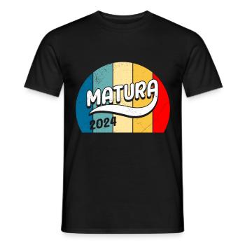 Maturité 2024 Certificat de fin d’études secondaires 2024 - T-shirt homme - noir - Devant - AI Model Male 178 light (178cm)