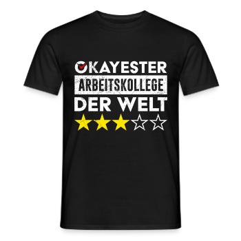 Collègue de bureau Le collègue de travail le plus correct au monde - T-shirt homme - noir - Devant - AI Model Male 178 light (178cm)
