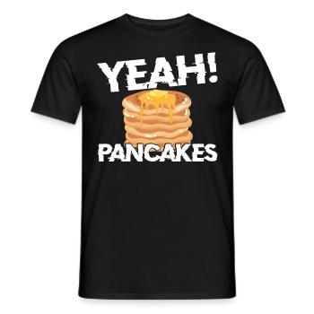 Pancake Lover Kids Yeah! Pancakes - T-shirt homme - noir - Devant - AI Model Male 178 light (178cm)