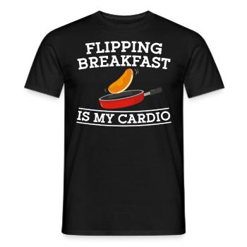 Pancake Lover Kids Flipping - Men's T-Shirt - black - Front - AI Model Male 178 light (178cm)