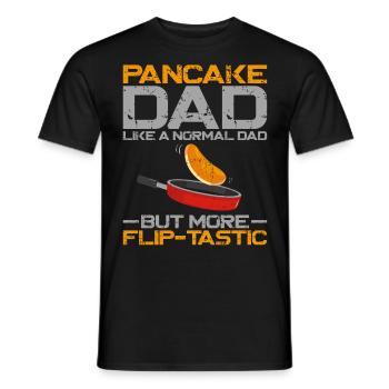 Amateur de crêpes Enfants Papa Crêpe Papa - T-shirt homme - noir - Devant - AI Model Male 178 light (178cm)