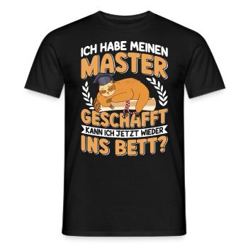 Puis-je retourner me coucher ? - T-shirt homme - noir - Devant - AI Model Male 178 light (178cm)