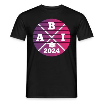 ABI 2024 Certificat de fin d’études secondaires Abitur Abitur - T-shirt homme - noir - Devant - AI Model Male 178 light (178cm)