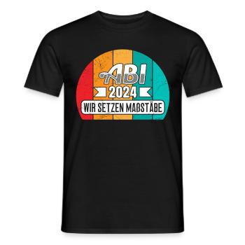 Abitur 2024 Abitur Completed Abitur Graduation - Men's T-Shirt - black - Front - AI Model Male 178 light (178cm)