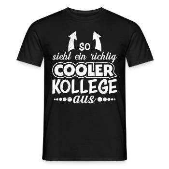 Collègue de travail vraiment cool collègue collègue - T-shirt homme - noir - Devant - AI Model Male 178 light (178cm)