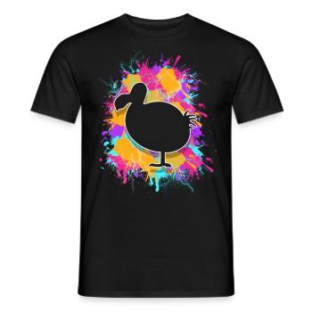 Dodo - Men's T-Shirt - black - Front - AI Model Male 178 light (178cm)