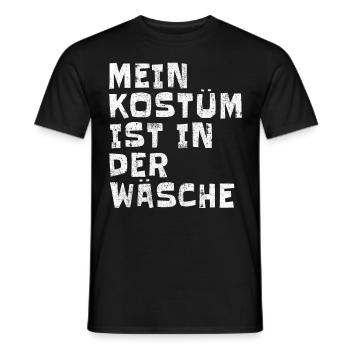 Mon costume est au lavage - T-shirt homme - noir - Devant - AI Model Male 178 light (178cm)