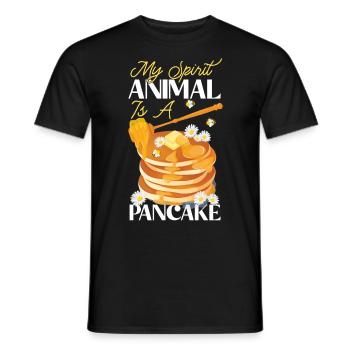 Pancake Lover Kids My Spirit - Men's T-Shirt - black - Front - AI Model Male 178 light (178cm)
