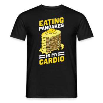 Amateur de crêpes Les enfants mangent des crêpes - T-shirt homme - noir - Devant - AI Model Male 178 light (178cm)