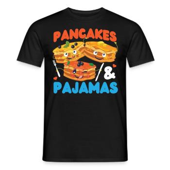 Pancake Lover Kids Pancakes & - Men's T-Shirt - black - Front - AI Model Male 178 light (178cm)