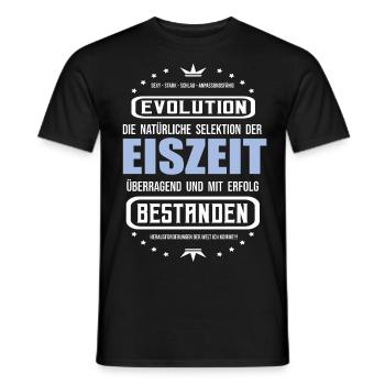 Eiszeit überragend und mit Erfolg bestanden. - Männer T-Shirt - Schwarz - Vorne - AI Model Male 178 light (178cm)