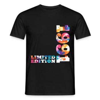 Colorful Birthday Limited Edition 1991 - Men's T-Shirt - black - Front - AI Model Male 178 light (178cm)
