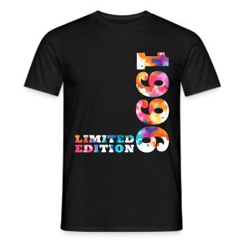 Colorful Birthday Limited Edition 1996 - Men's T-Shirt - black - Front - AI Model Male 178 light (178cm)