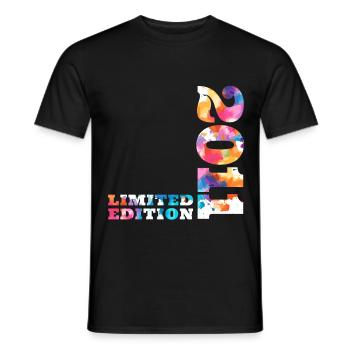 Colorful Birthday Limited Edition 2011 - Men's T-Shirt - black - Front - AI Model Male 178 light (178cm)