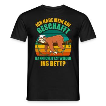 Abiturient Habe Mein Abi Geschafft Abschluss - Männer T-Shirt - Schwarz - Vorne - AI Model Male 178 light (178cm)