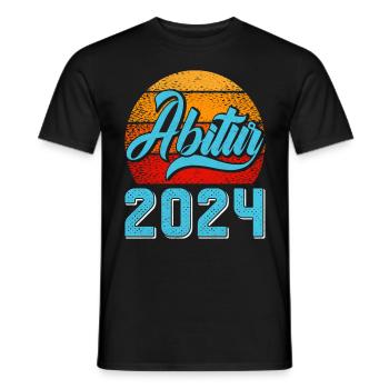 Abitur 2024 Abschluss Abiturient Abi Abiturienten - Männer T-Shirt - Schwarz - Vorne - AI Model Male 178 light (178cm)