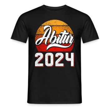 Abitur 2024 Abschluss Abiturient Abi Abiturienten - Männer T-Shirt - Schwarz - Vorne - AI Model Male 178 light (178cm)