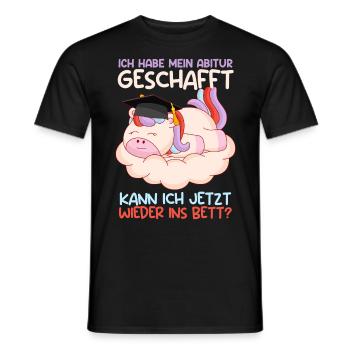 Abiturient Habe Mein Abitur Geschafft Abschluss - Männer T-Shirt - Schwarz - Vorne - AI Model Male 178 light (178cm)