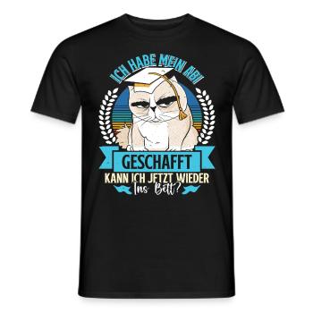 Abiturient Habe Mein Abi Geschafft Abschluss - Männer T-Shirt - Schwarz - Vorne - AI Model Male 178 light (178cm)