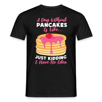 Amoureux des crêpes Les enfants Une journée sans - T-shirt homme - noir - Devant - AI Model Male 178 light (178cm)