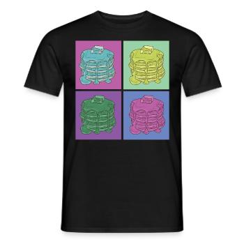 Pancake Lover Kids Retro Vintage - Männer T-Shirt - Schwarz - Vorne - AI Model Male 178 light (178cm)