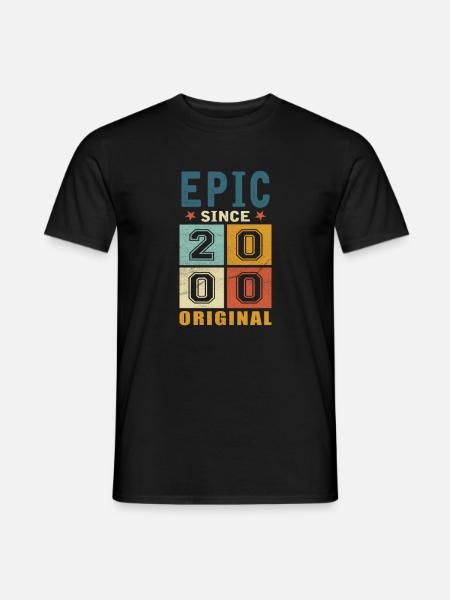 2000 Birthday Epic since - Men's T-Shirt - black