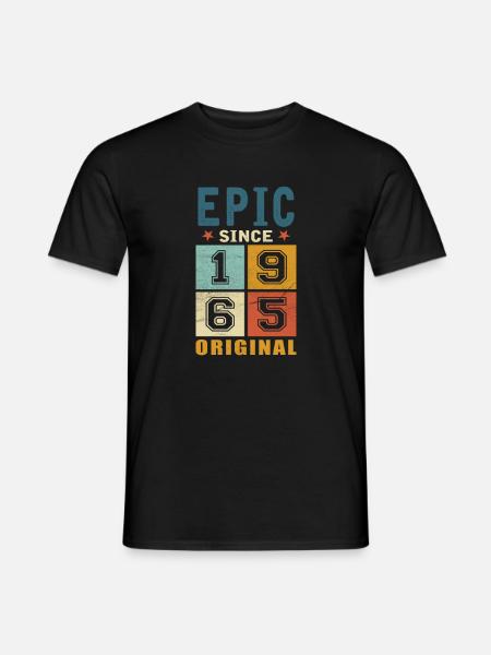 1965 Cumpleaños Épico desde - Camiseta hombre - negro