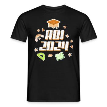 Abi 2024 Abitur Mädchen Abiturientin - Männer T-Shirt - Schwarz - Vorne - AI Model Male 178 light (178cm)