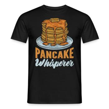 Pancake Lover Kids Pancake - Men's T-Shirt - black - Front - AI Model Male 178 light (178cm)