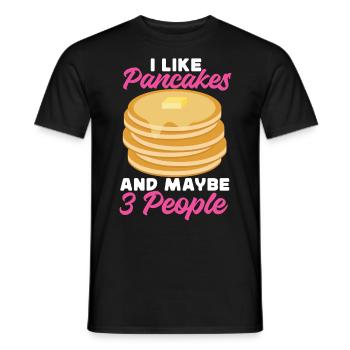 Amoureux des crêpes Les enfants J’aime les crêpes - T-shirt homme - noir - Devant - AI Model Male 178 light (178cm)
