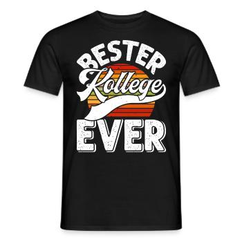 Bester Kollege EVER Mitarbeiter Coworker - Männer T-Shirt - Schwarz - Vorne - AI Model Male 178 light (178cm)