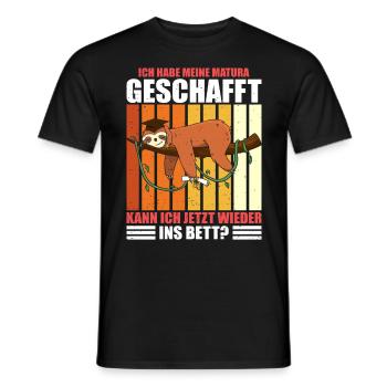 Maturant Habe meine Matura Geschafft Abschluss - Männer T-Shirt - Schwarz - Vorne - AI Model Male 178 light (178cm)