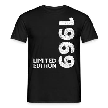 Birthday 1969 Limited Edition Vintage 1969 - Men's T-Shirt - black - Front - AI Model Male 178 light (178cm)