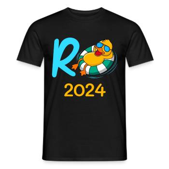 Rente 2024 R-Ente Pensionierung Ruhestand - Männer T-Shirt - Schwarz - Vorne - AI Model Male 178 light (178cm)