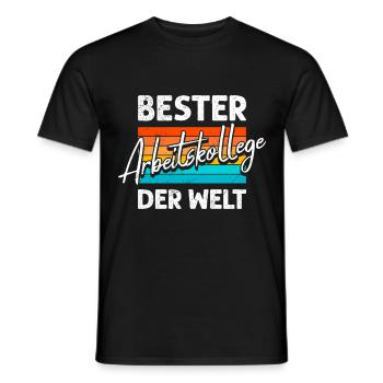 Abschied Bester Arbeitskollege der Welt - Männer T-Shirt - Schwarz - Vorne - AI Model Male 178 light (178cm)