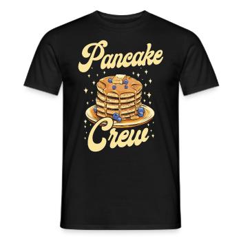 Pancake Lover Kids Pancake Crew - Männer T-Shirt - Schwarz - Vorne - AI Model Male 178 light (178cm)